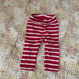 GAP Kids Red and White Striped Leggings